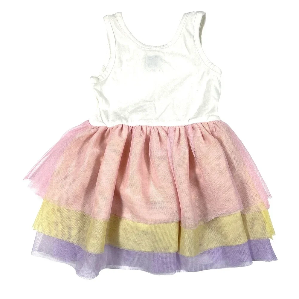 Old Navy Lot of 3 Toddler Girl Tutu Dresses 18-24m 2T Pastel‎ Cute Summer